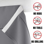 rideau porte double vitrage tissu polyester opaque decoratif bandeau fronce couleur gris foncé rouge