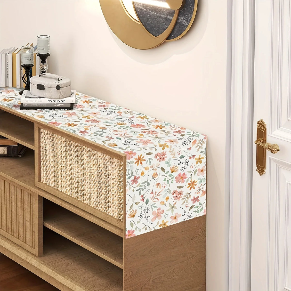 changement décoration printemps fleurs lin moderne salon cuisine blanc rose vert orange gris