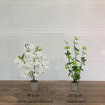 décoration intérieure plante artificielle fleurs feuilles moderne rose blanche verte salon