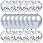 vaisselle jetable argentée moderne assiettes verres serviettes points noirs anniversaire mariage fêtes argentées