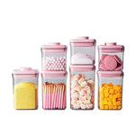 boîtes rangement transparentes hermétiques sans BPA alimentaires sèche noix moderne minimaliste washables