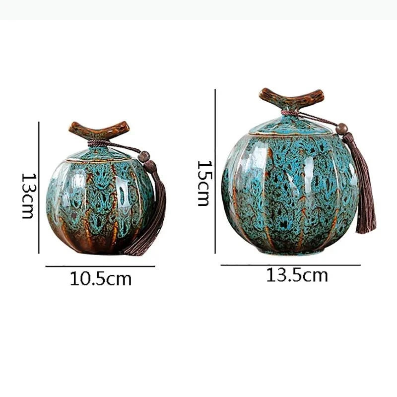 pots thé céramique rouge bleu marbré artisanal poignée branche petite grande
