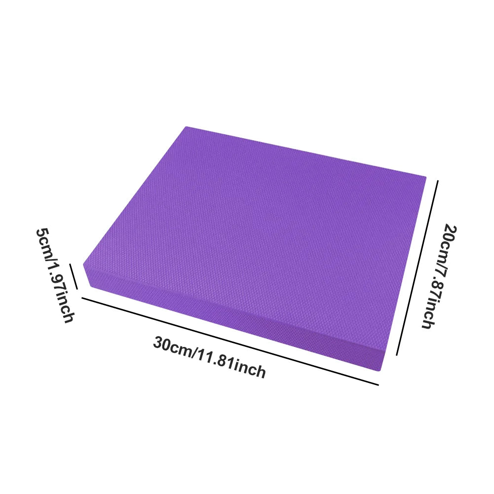 coussin yoga bleu violet texturé moderne antidérapant mousse tpe stabilisation fitnesstraîtement