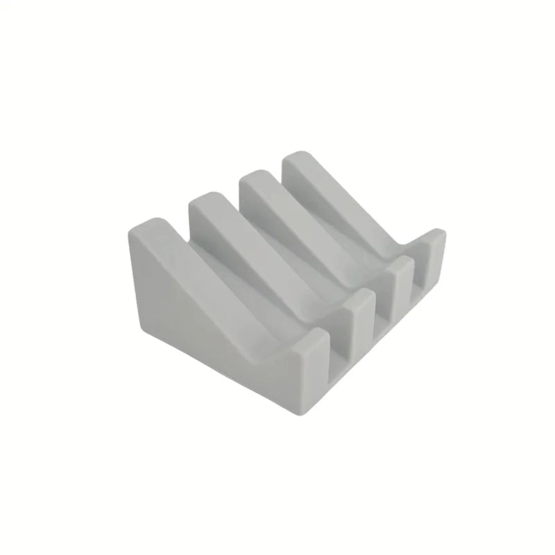 support savon silicone gris rose moderne facile nettoyer blanc beige