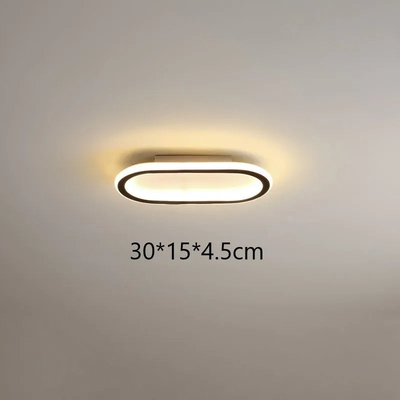 lampe led moderne fermeture métallique acrylique bord noir flux lumineux 249 2000