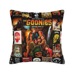 taie d'oreiller crâne goonies sabres vintage noir zip invisible 18x18in polyester lit