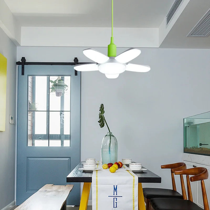 lampe moderne blanc fixe mur ampoule e27 cable électrique 220v 50000h