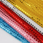 tissu circulaires polyester translucide glitter rouge blanc bleu vert violet or bricolage décoration