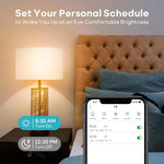 ampoule led intelligente wifi zigbee multicolore blanc chaud moderne transparente 15w 18w