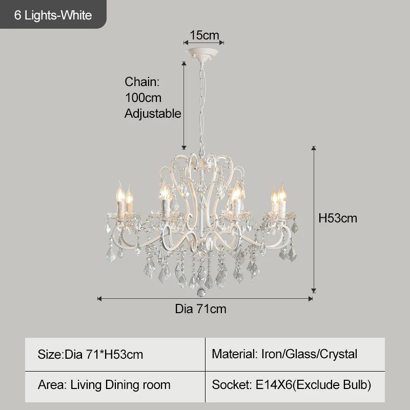 lustre doré cristal pendants élégant classique baroque suspension chambre salon