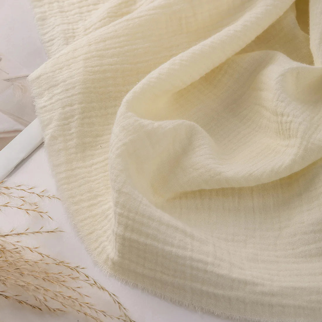 Serviette coton rose pâle rayures fines élégante table restaurant classique absorption'eau