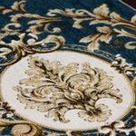 Chemin de table chenille jacquard polyester-coton à franges décoratif élégant