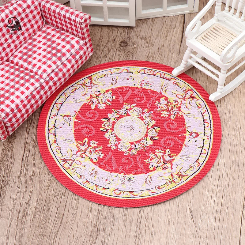 tapis ornements floraux motifs géométriques classique ethnique bleu rose vert rouge marron