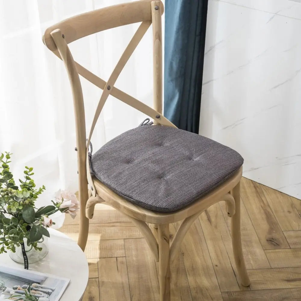 coussin chaise gris beige vert orange bleu moderne antidérapant tissu uni coton polyester