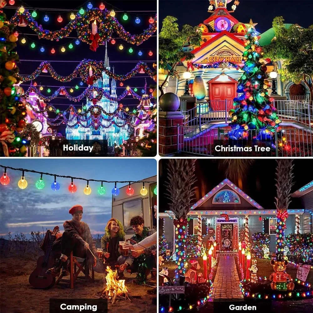 guirlande lumineuse multicolore moderne étanche ip65 modes contrôle distant led translucides