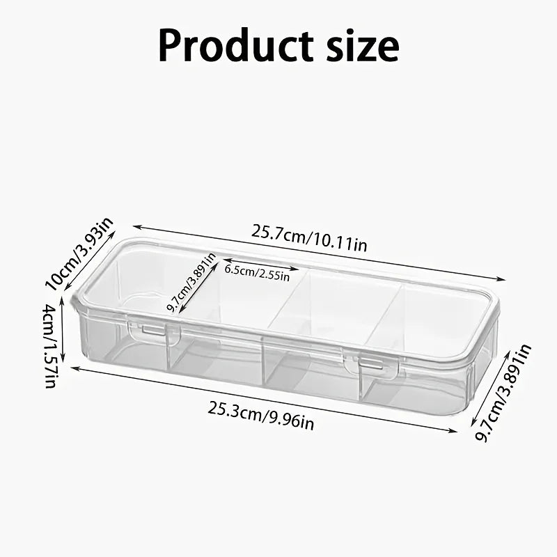 boîtes rangement cartes transparentes clips modernes organisation pratique compartments plastique