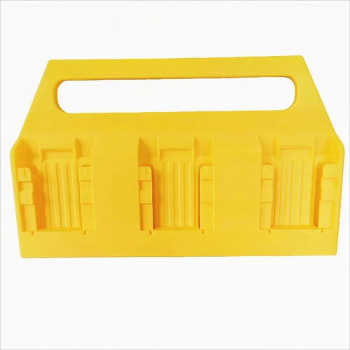 boîte stockage batterie outils électriques dewalt jaune industrielle transport portable