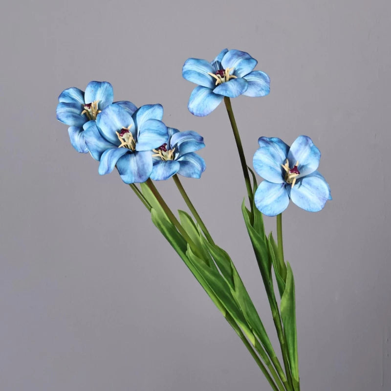 décoration intérieure moderne bouquet tulipes artificielles rose blanc bleu violet 55cm