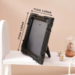 cadres photo résine noire baroques décoration florale gothique ornementale posable souvenirs mariage