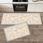 tapis cuisine antidérapant épais motif fleurs velours crystal sol salle bain intérieur