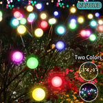 lumière solaire multicolore guirlande moderne boules sphériques extérieures jardin festive métal
