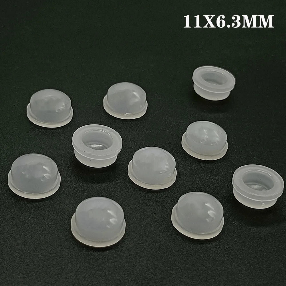 cache led transparent adhésif moderne 11x6.3mm légèrement opaque rond lisse bande led