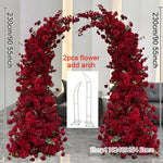 Décoration murale arche fleurs artificielles rouge moderne mariage anniversaire événementiauxextérieur