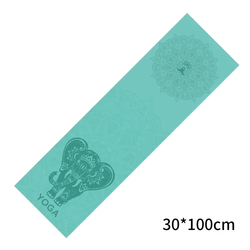 serviette yoga rose bleu mandala motifs floraux moderne 100cm matériaux fibre superfine