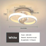 plafonnier led moderne minimaliste acrylique blanc noir toucher interrupteur chambre salon cuisine