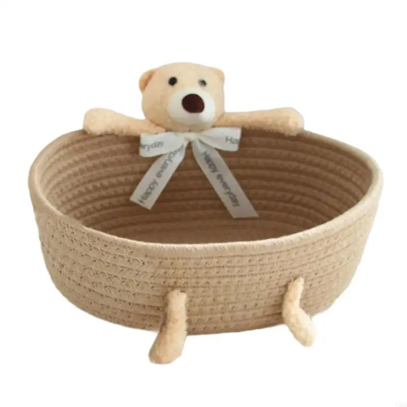 paniers tissu tressé blanc rose gris beige respectueux environnement moderne rustique ornemental large petit