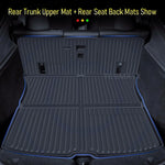 tapis sol voiture tesla model noir texture rugueuse moderne tapis coffre dossier sièges avant