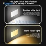 Applique murale LED encastrée pour escalier en couleur gris