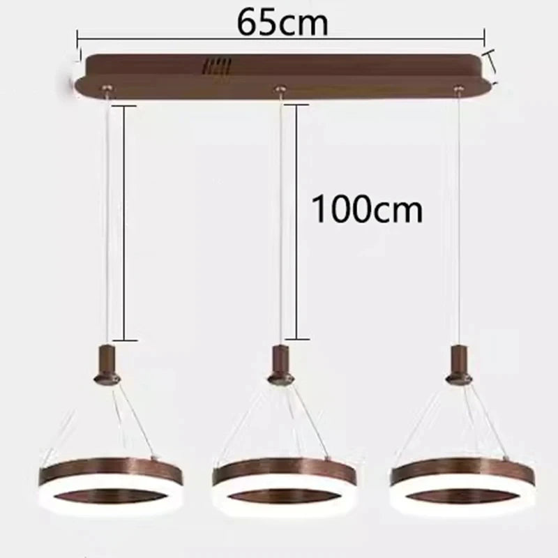 suspension lumineuse moderne or led table restaurant chambre