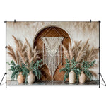 Utilisation du décor mural comme fond photo pour cérémonie ou fête
