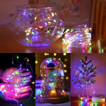 guirlande lumineuse led multicolore fil cuivre adhésif contrôleur distant blanc chaud moderne