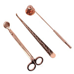 outils bougies couteau cloche extinction plateau moderne noir doré argenté lisses opaques