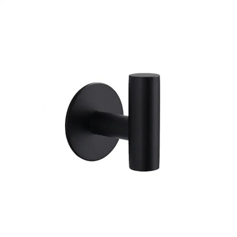 porte serviettes moderne adhésif acier inoxydable noir fixe salle bains bain cuisine