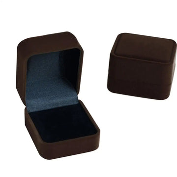 boîtes bijoux velours rouge beige gris classique opaques rangement bague anneau oreilles