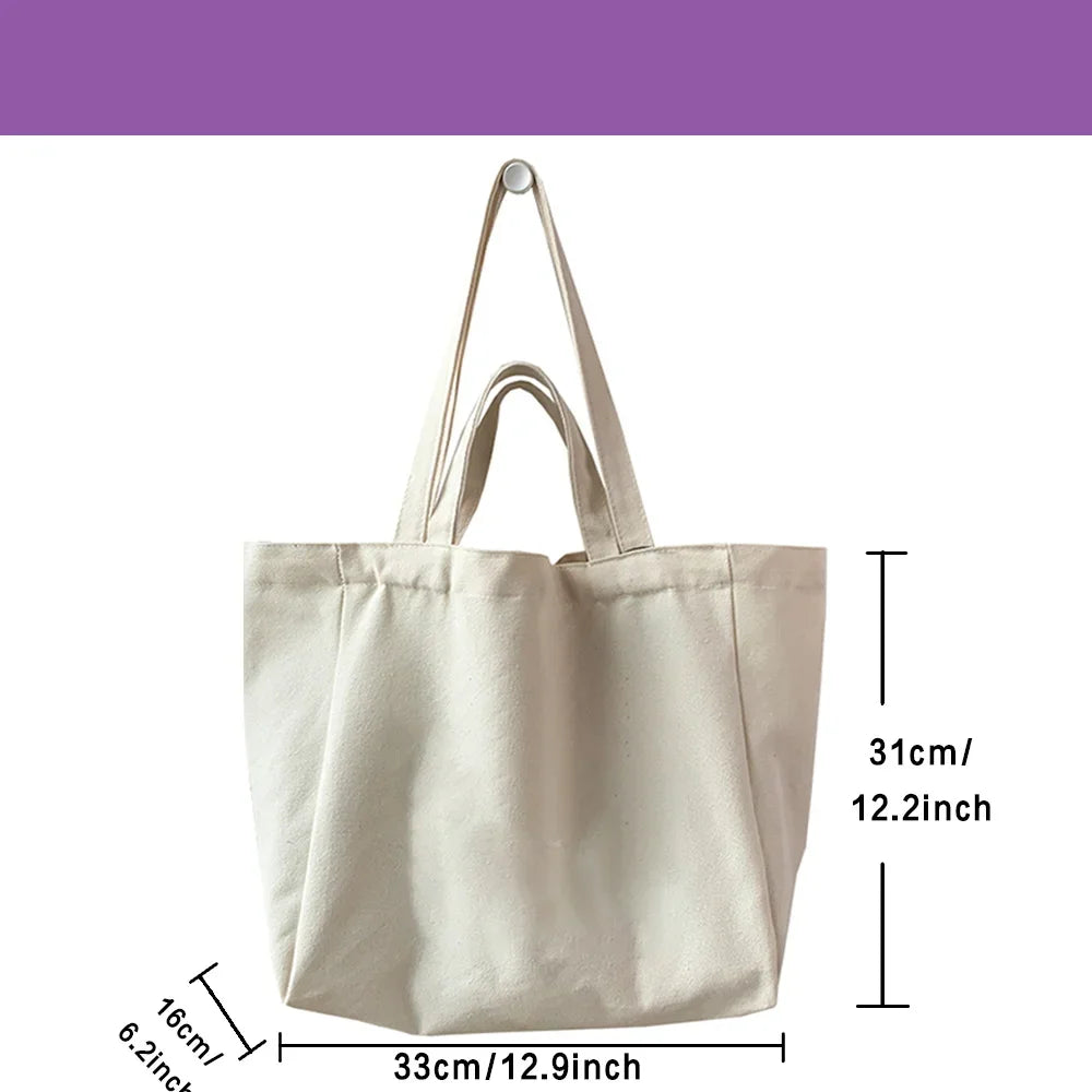 sac main femme toile beige clair lettre noire poignées détachables