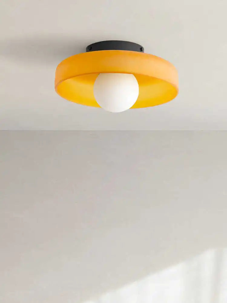 lampe moderne vert orange noir brillante 10cm 13cm 25cm led quotidienne
