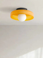 lampe moderne vert orange noir brillante 10cm 13cm 25cm led quotidienne