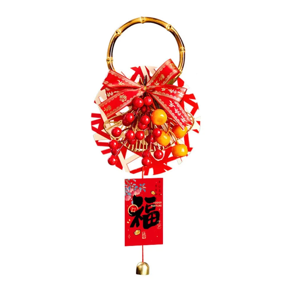 décoration nouvelle année bouquet fleurs artificielles rouge blanche dorée traditionnelle festive papier motif chinois