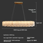 lustre suspension moderne marbre blanc doré lampe suspendue salon luxe table manger élégant