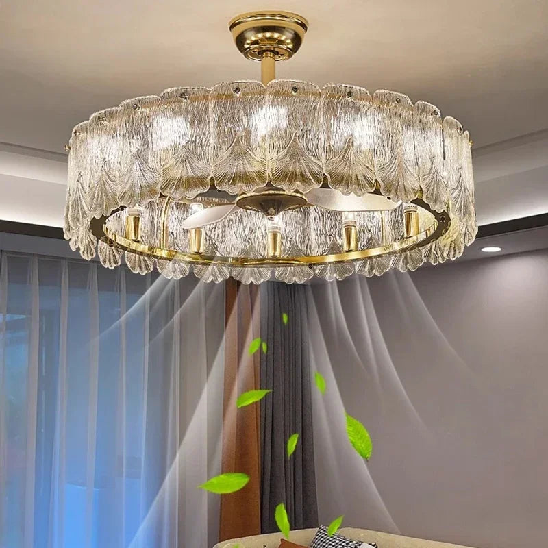 lustre moderne doré cristal élégant lumière multiple chambre salle manger