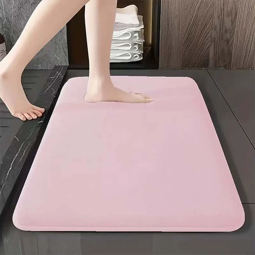 tapis bain gris beige bleu marine velours uni antidérapant moderne facile nettoyer absorption d'eau