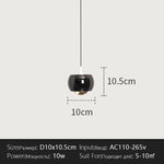 luminaire suspendu moderne noir doré opaque mat éclairage salon chambre coucher