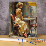 peinture numéro fleurs tournesols kit diy multicolore tableau art opacité guide brosse couleurs