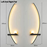 lampes murales modernes étagère noir blanc marbre dimmable 2000lm 105cm