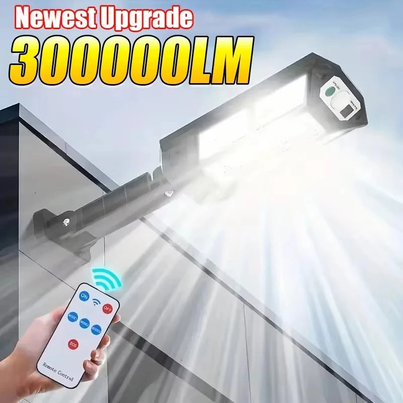 lampe solaire moderne noire ip65 led murale commande distance