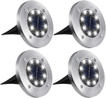 lampe solaire argentée moderne led extérieure jardin acier inoxydable commutateur